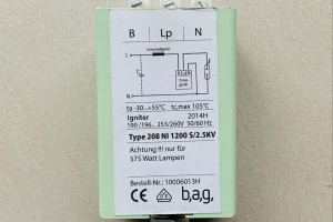 Starter/Igniter, BAG electronics, 208NI1200S/2.50KV